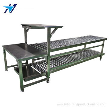 Stainless steel double-layer roller conveyor